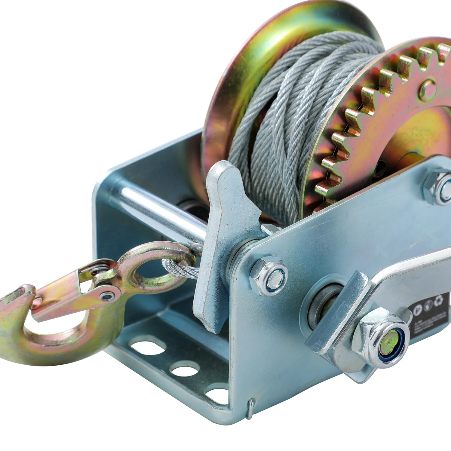 KATSU Tools Cabrestante Manual 600lbs 270kg con Cable de Acero de 10m, para Remolques de Coche, Barco, Camión y Recuperación de Emergencias para SUV ATV UTV 325930