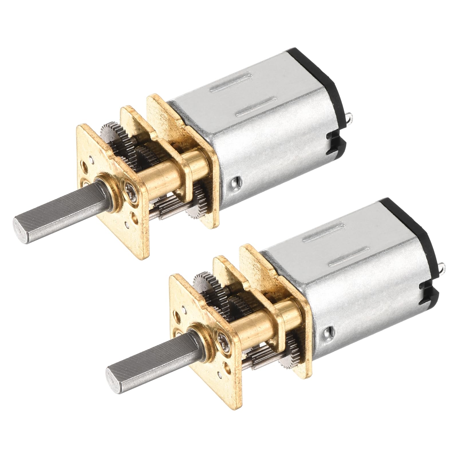 DMiotech 2Pcs 6V 500RPM Rated Torque 5 Output Shaft Length 10mm Micro DC Speed Reduction Motor Mini Metal Gearbox Motor for RC Car Robot Model DIY RC Toys Engine