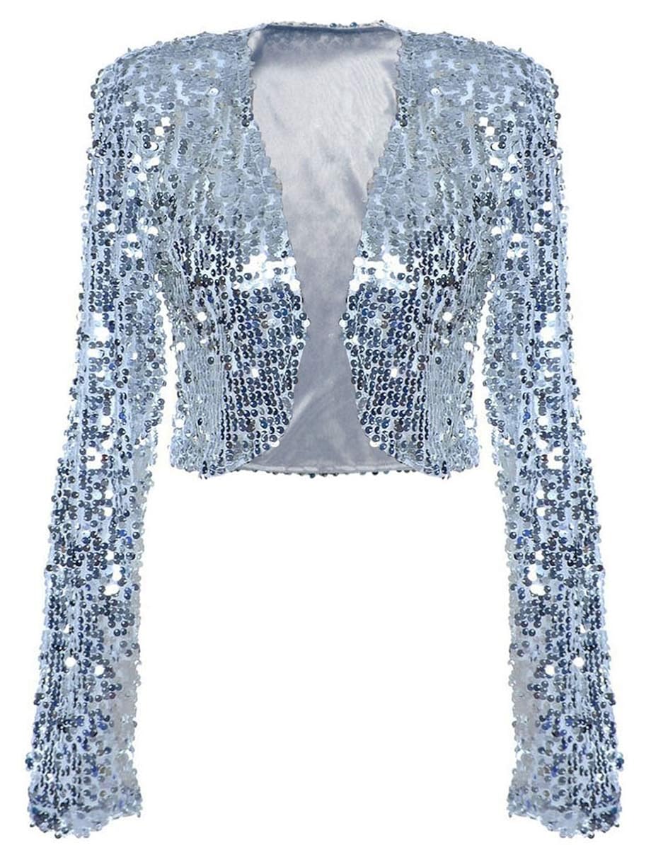 long glitter jacket