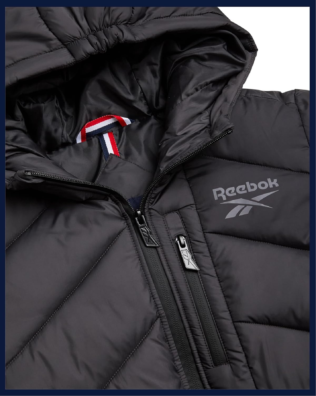 Reebok Boys Puffer Jacket - Heavyweight Quilted Wind & Water Resistant Boys Winter Coat - Insulated Bubble Kids Winter Jacket - Image 6