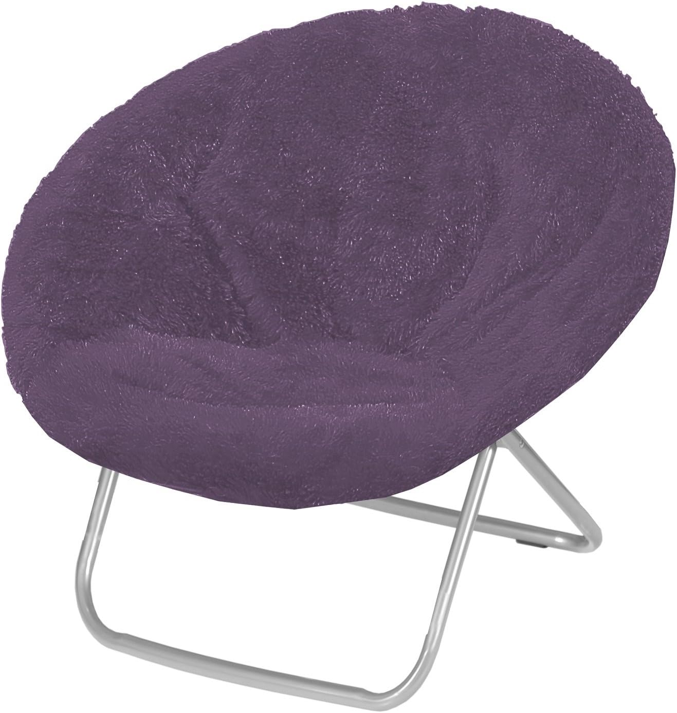 Urban Shop Saucer Chair, Adult, Purple Home & Kitchen