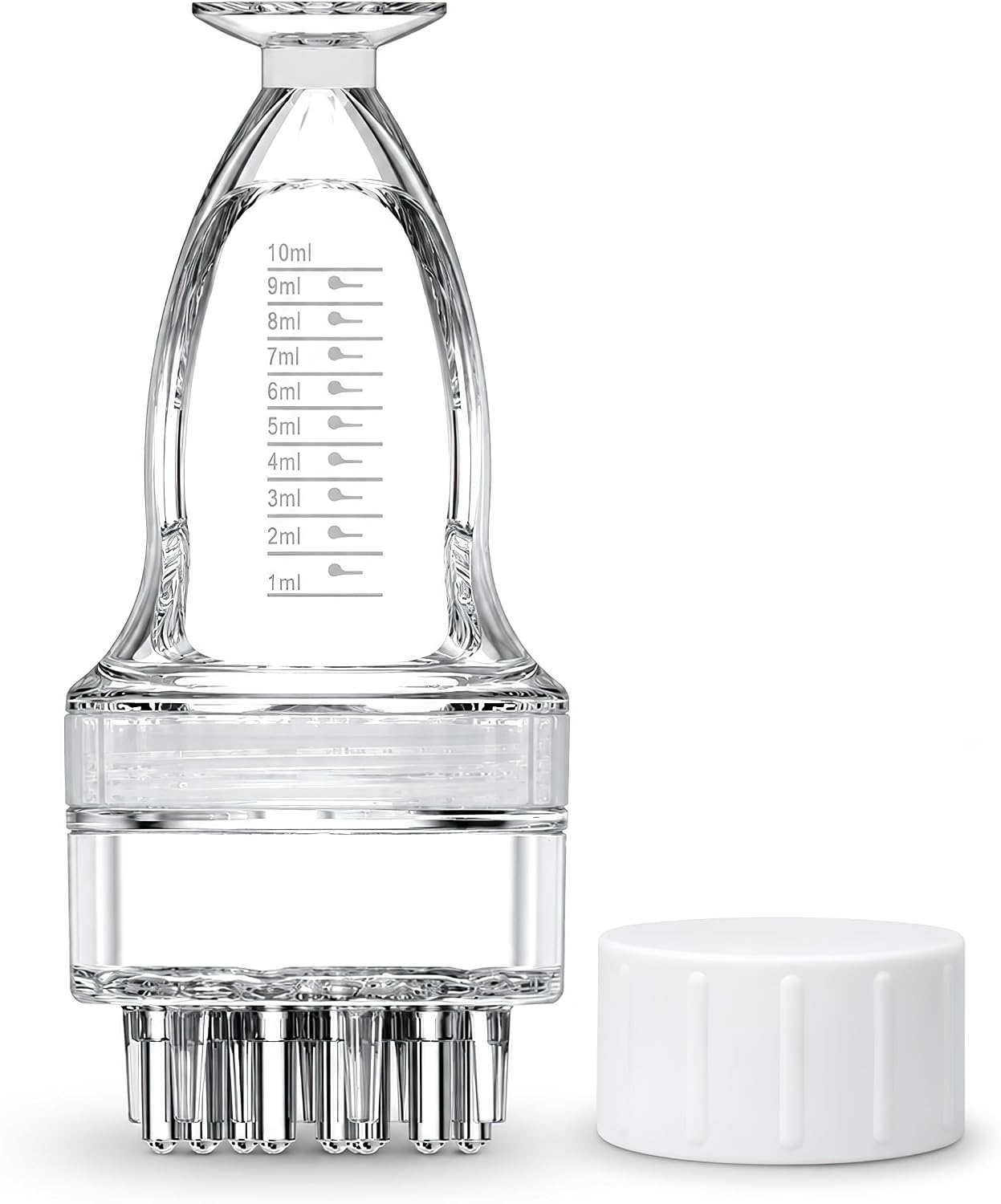 Hair Oil Applicator, 10ml Large Capacity Minoxidil Applicator Comb Bottle for Precise Scalp Application, Root Comb Massager for Hair Growth Serum, Essential Oil and Scalp Treatment