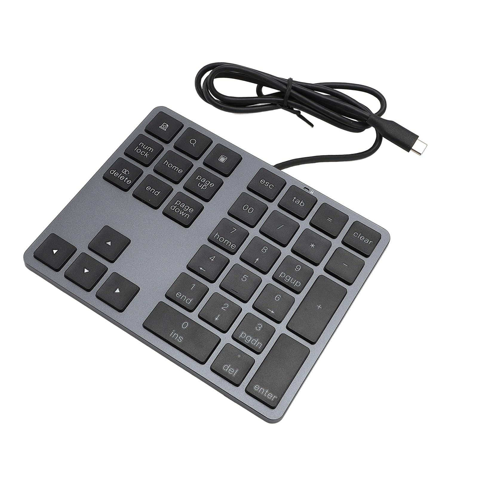 Tangxi Tastierino Numerico Cablato Compatto Facile da Usare per L'immissione Rapida di Numeri su PC e Laptop con USB 3.1 34 Tasti