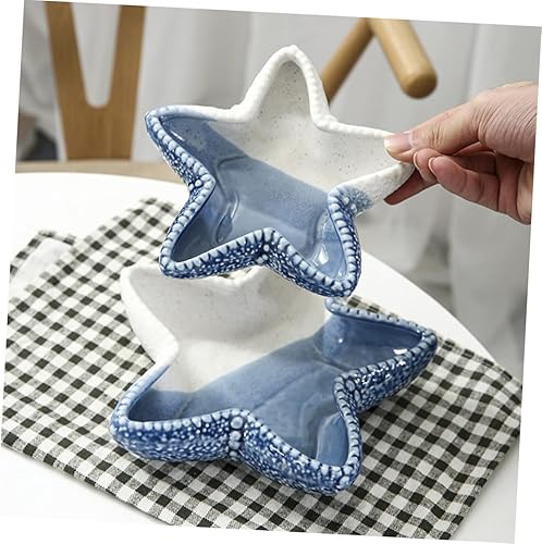 Miniatura 7 de Bandeja de almacenamiento de estrellas de mar, bandejas desechables para alimentos, bandeja para caramelos, bandeja decorativa para aparador, placa