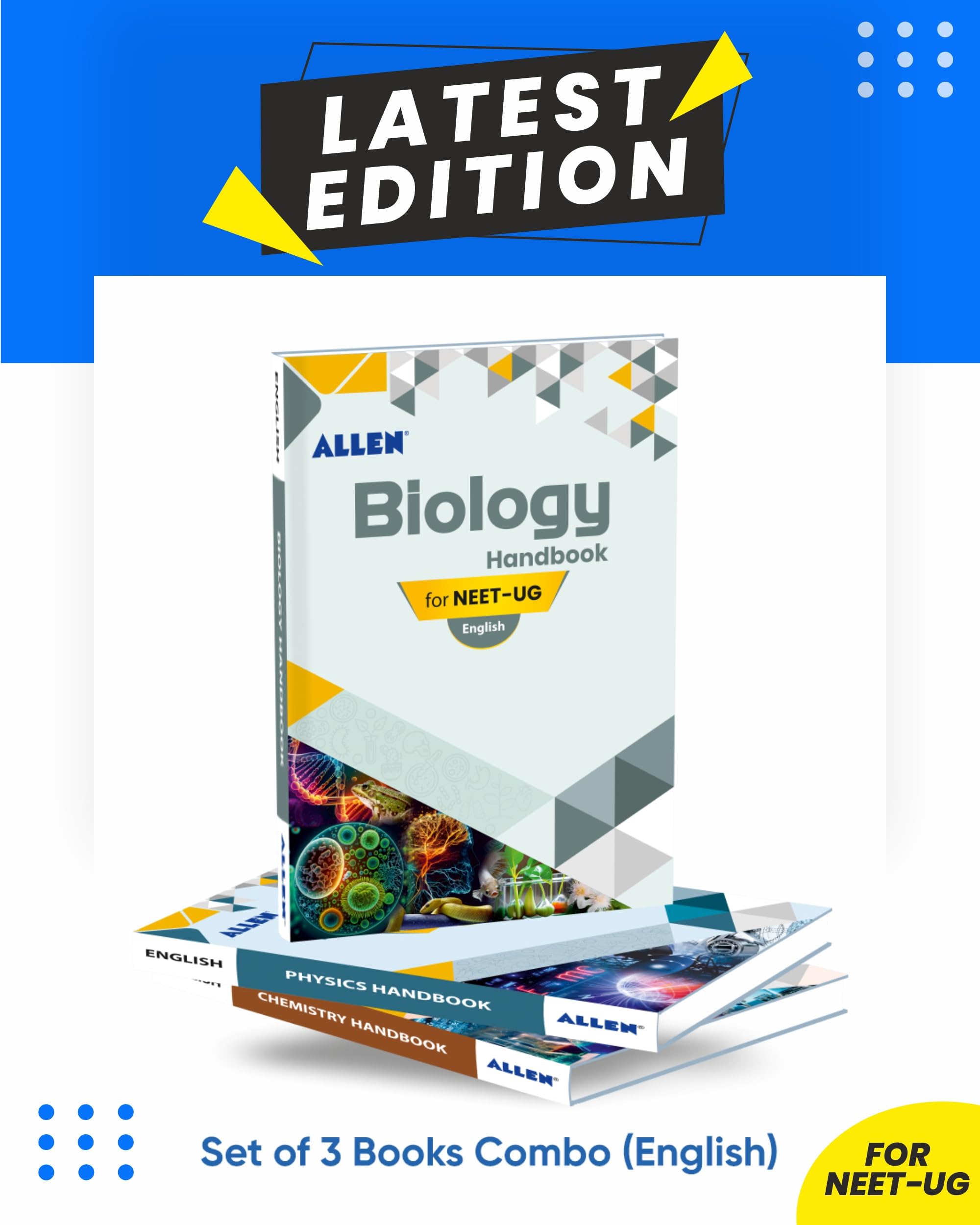 ALLEN Physics, Chemistry, Biology Handbook For NEET (UG) Exam (English) (Set of 3 books Combo) Paperback – 9 June 2022