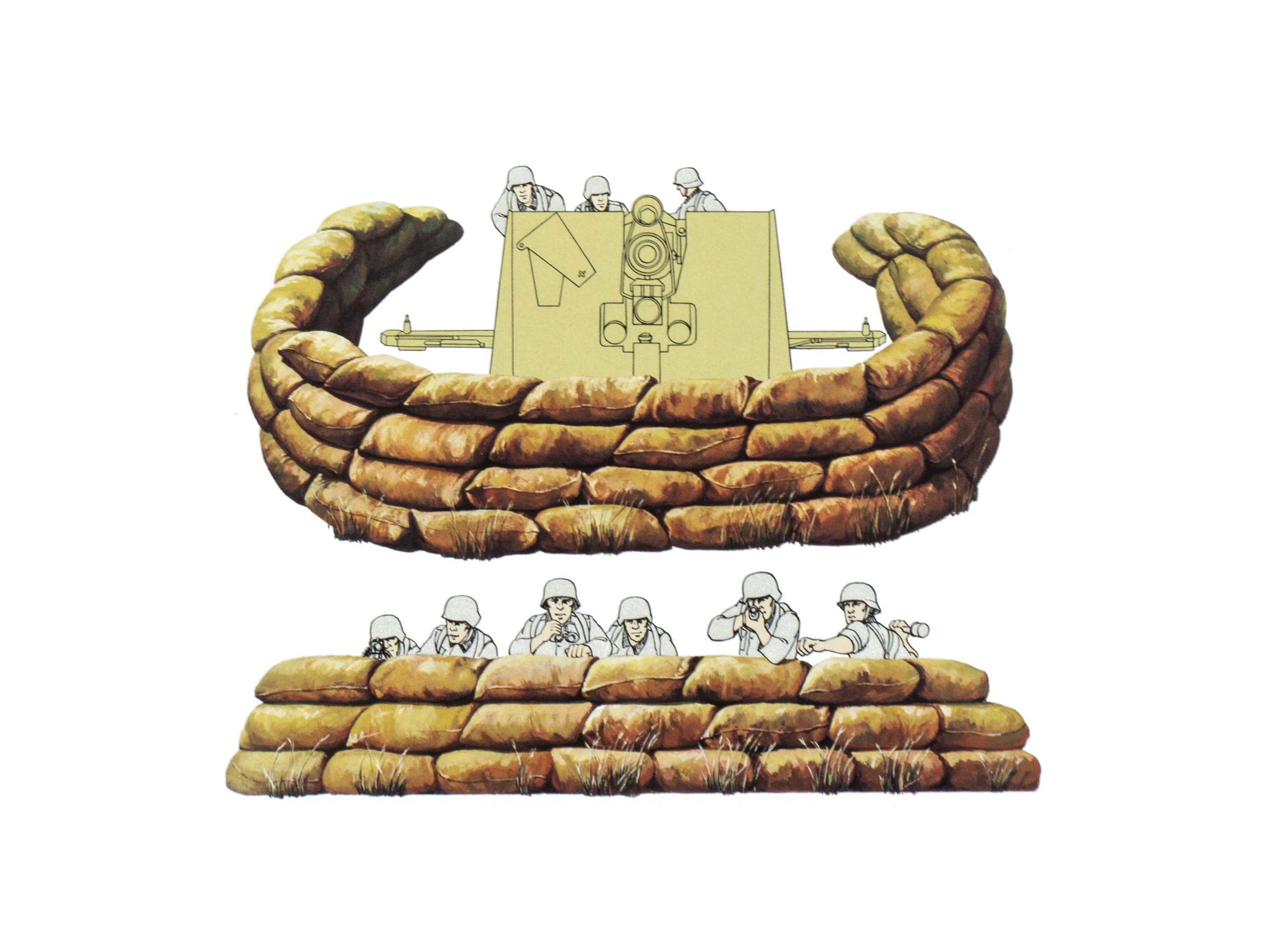 TAMIYA 1/35 Sand Bag Set TAM35025 Plastic Accessories Misc