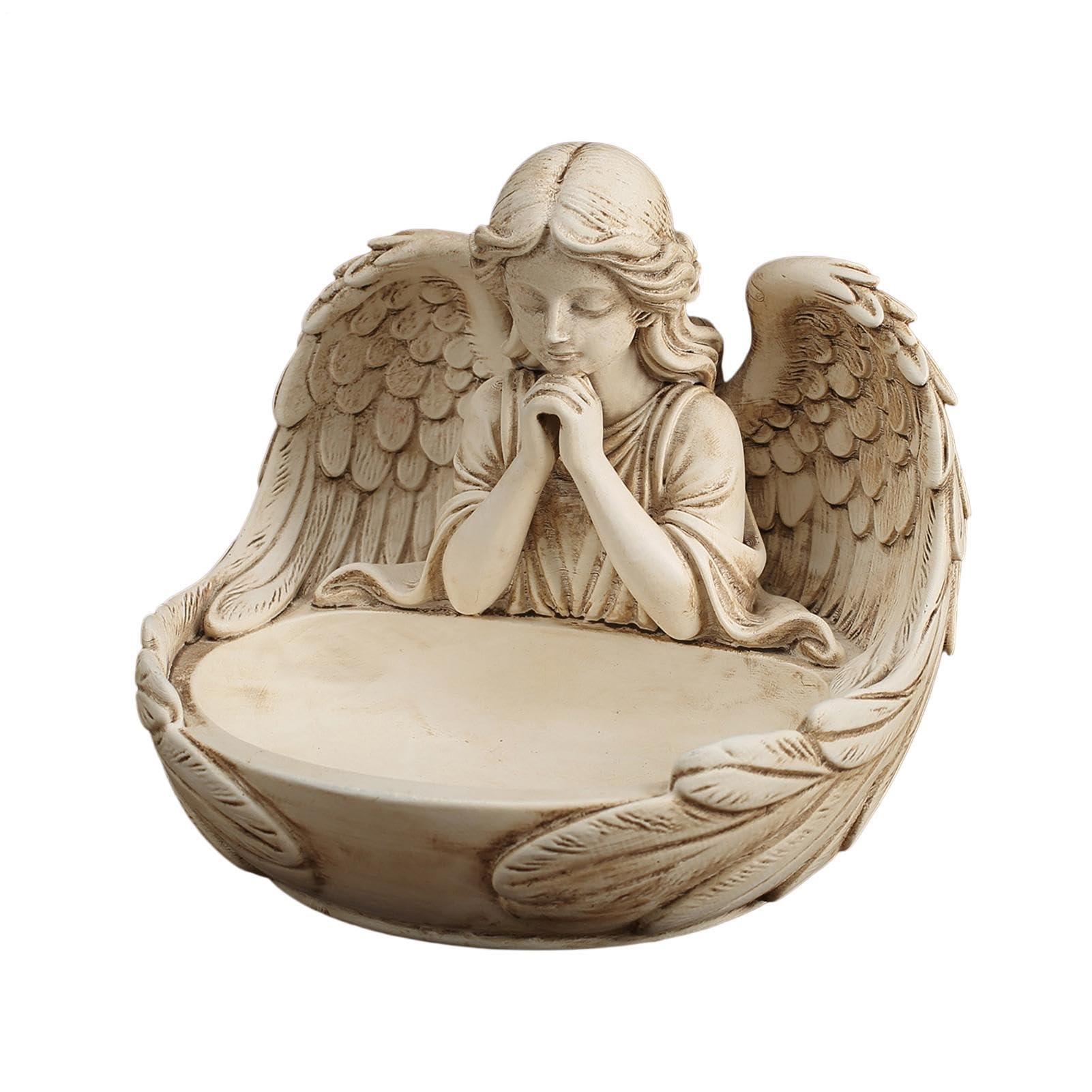 Bandeja de joyería de resina con diseño de alas de ángel