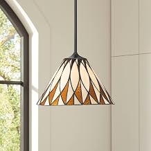 Arla 12" Wide Art Glass Mini Tiffany Pendant Light Light Fixture