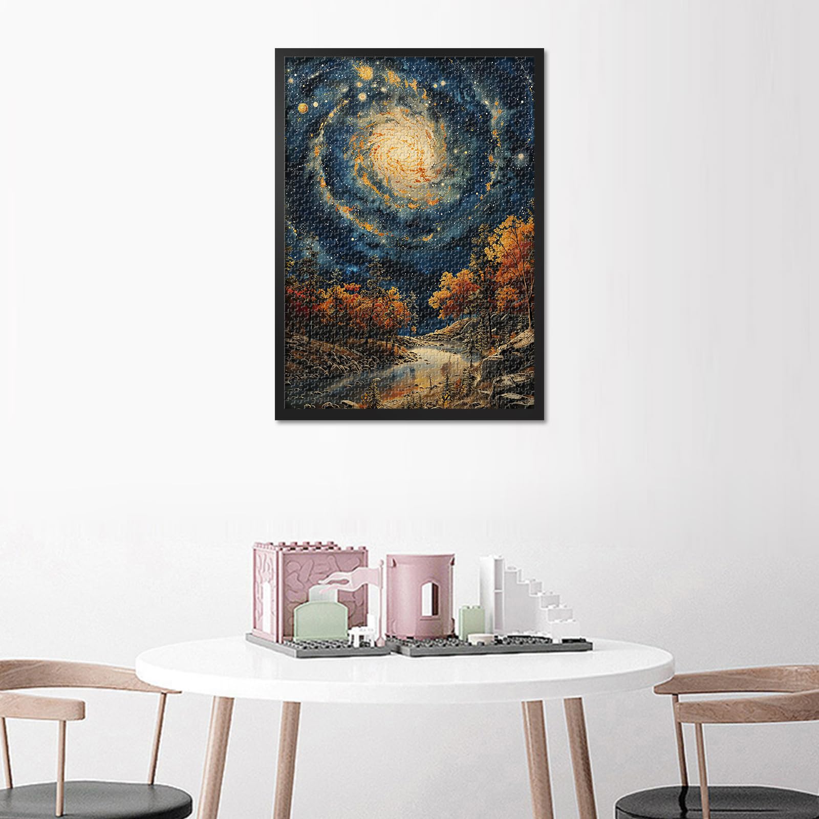 1000 Pieces Jigsaw Puzzles for Adults Solar System Galaxy Jigsaw Puzzles for Adults Challenge Puzzle for Family Decompression Beautiful Landscape Puzzle for Wall Art 27.5"X19.7" - Image 4