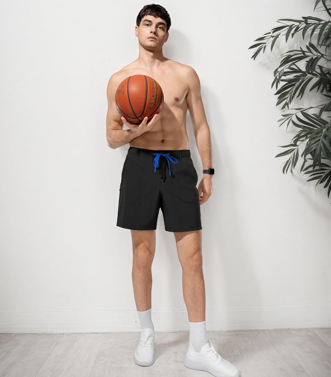 Separatec Mens Hiking Shorts - 7" Lightweight Quick Dry Casual Shorts with Zipper Pockets for Outdoor Active,Running,Travel - Image 3