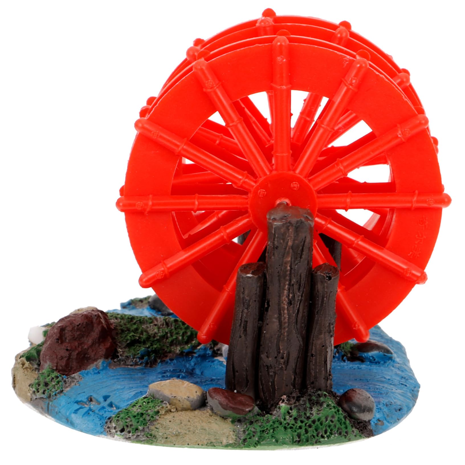ULTECHNOVO 4 Pièces Ornement D'équipement De Moulin à Vent Accessoires D'aquarium Décoratif Roue à Eau pour Aquarium Décor D'aménagement Paysager D'aquarium Résine