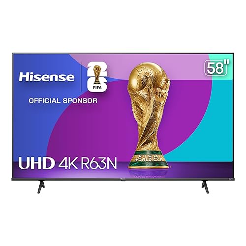 Hisense 58R63N-58 inch 4K UHD HDR LED Roku Smart TV-2024 - 4K UHD-2024 NEW - 58"