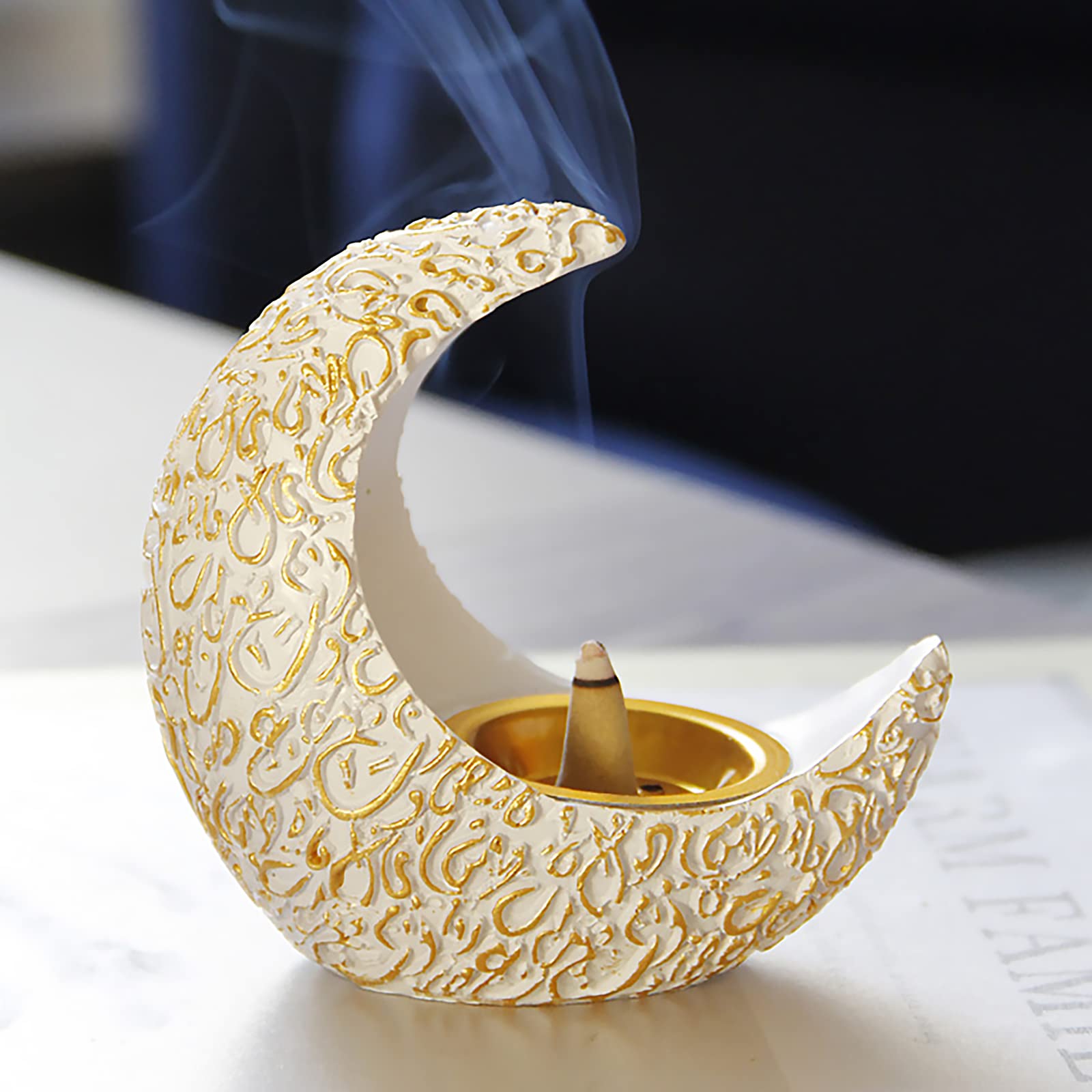 Amazon.com: Crescent Resin Incense Burner Arab Ramadan Moon