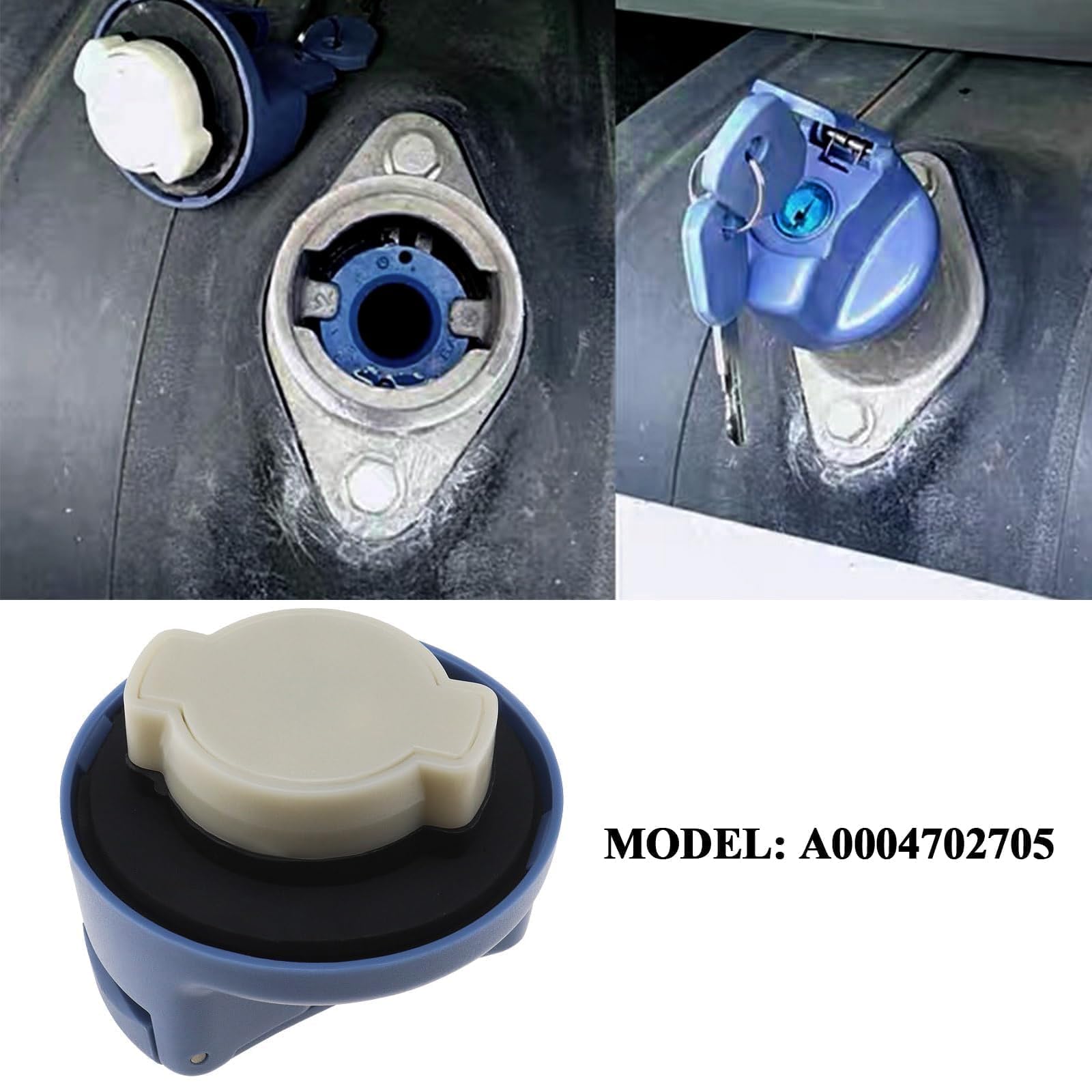 Raheem Adblue A0004702705 - Tappo serbatoio 40 mm Dual-Lock con 2 chiavi, accessorio per camion, compatibile con Mercedes, Ford, Volvo, Renault
