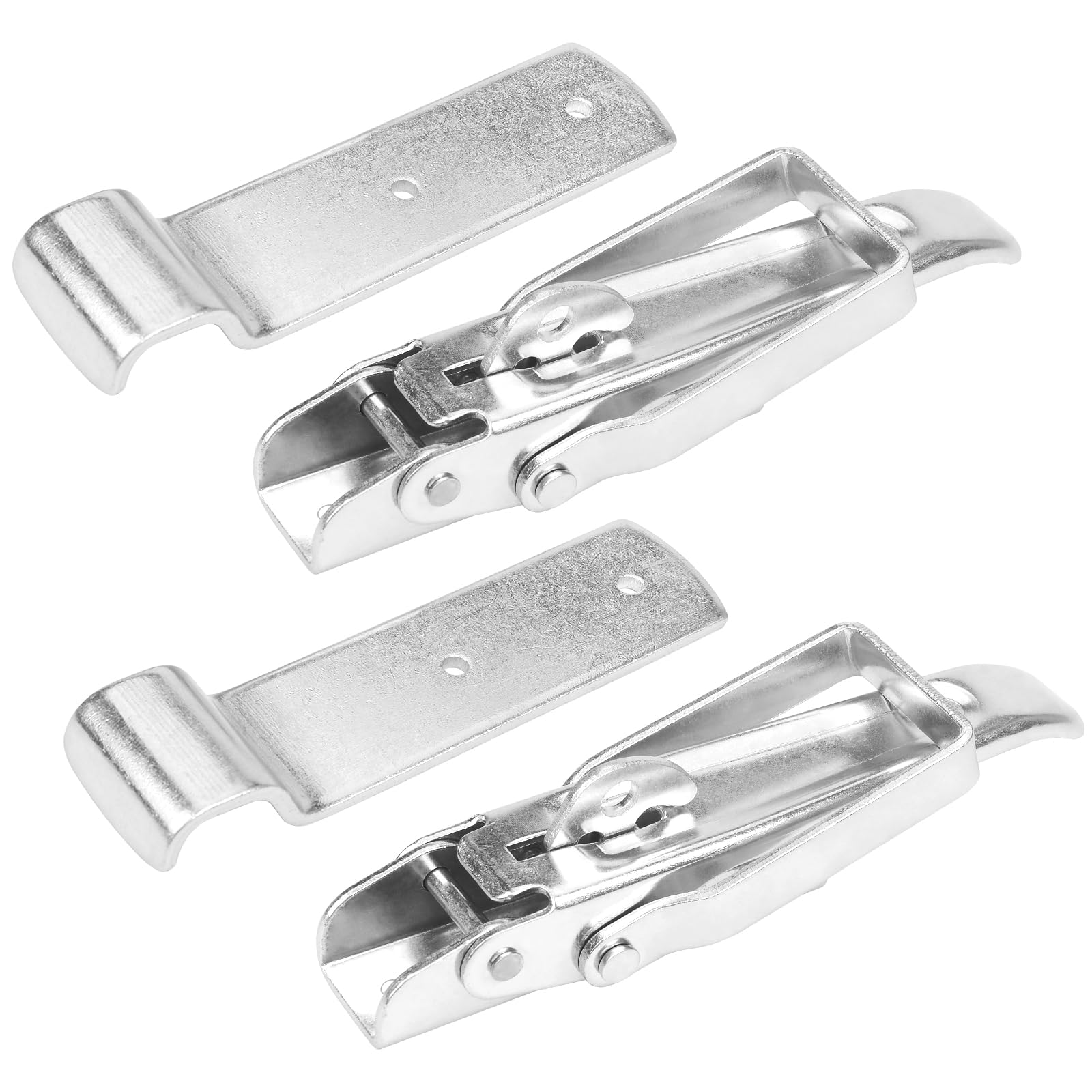 PGonline 2 Stück Exzenterverschluss Spannverschluss, Bordwandverschluss Anhänger mit Sicherung, Exzenterverschluss für PKW Anhänger Kipper, Spannverschluss groß(210mm), Anhänger Verschluss Zubehör