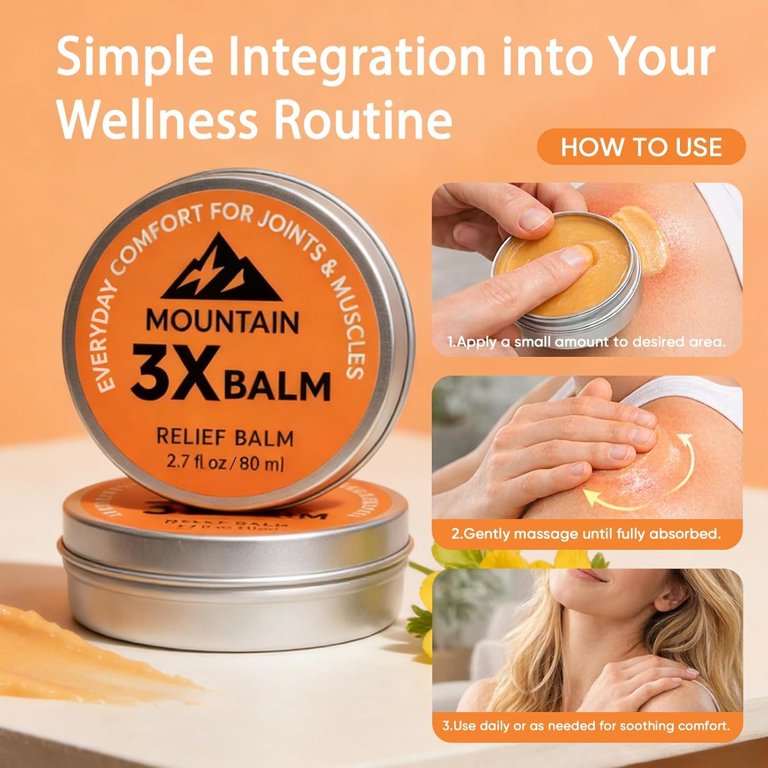 Therawolf Neuro Balm, Natural Relief Cream for Joints, Muscles, Nerves,Cooling Soothing Ointment,Care Soothing Cream — view 7