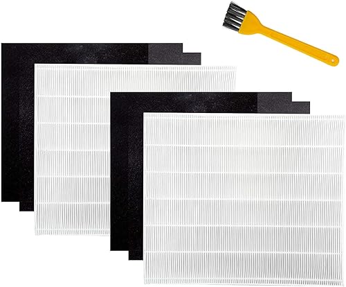 Yours AP-1512HH - Paquete de 2 filtros compatibles con purificador de aire Coway, con 4 prefiltros de carbono, parte # 3304899