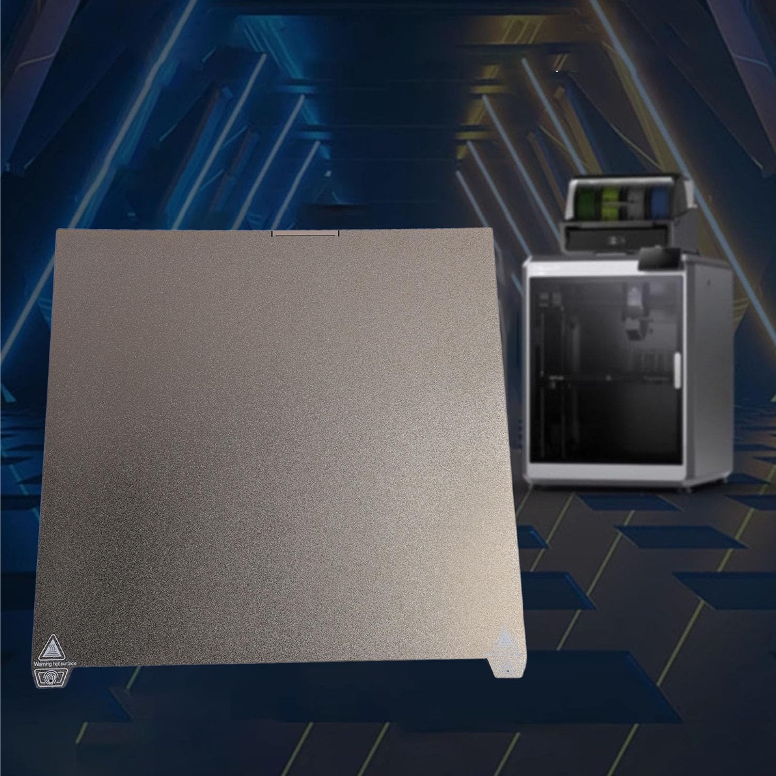 Pei Peo Build Plate 370x370mm Texturiert und Glatt Doppelseitiges Build -Blatt für K2 Plus