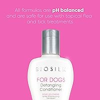 Vista 2 de BioSilk Acondicionador desenredante para perros Silk Therapy - Desenredante hidratante para desenredar, acondicionar el cabello enmarañado