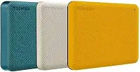 HD Externo Portátil Toshiba 2TB Canvio Advance Plus USB Type-C Amarelo - HDTCA20XYCAB