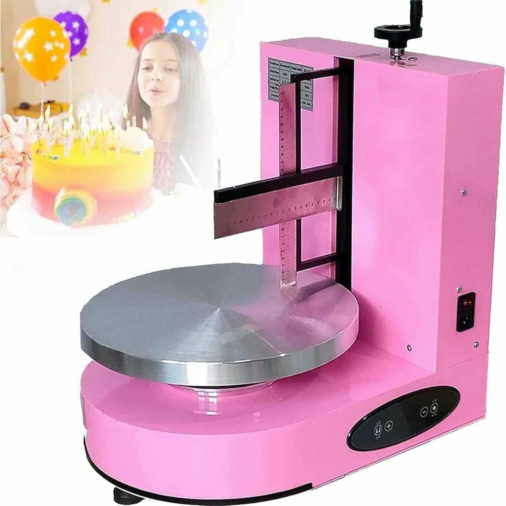 Machine De Décoration De Revêtement Lisse De Crème À Gâteau-Épandeur De Glaçage De Gâteau Réglable pour Crème Au Beurre, Confiture, Glaçage-Outils De Cuisson pour Gâteaux d'anniversaire