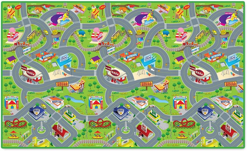 Portable Instant Children's Floor Play Mat - City View