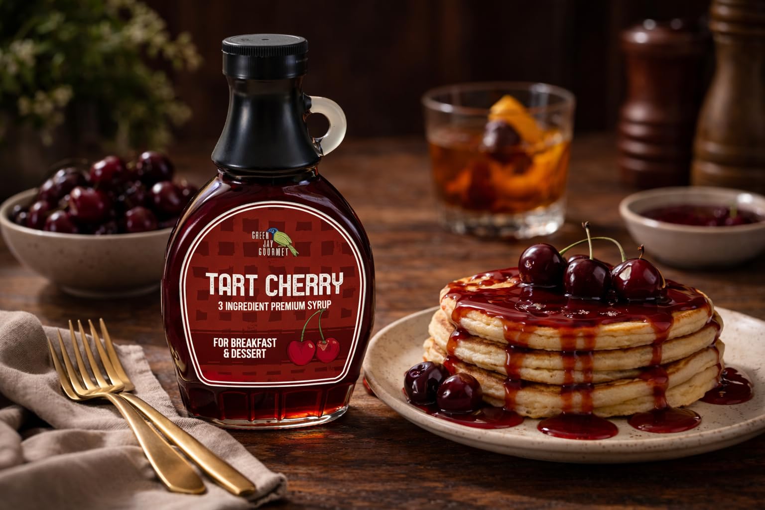 Amazon.com : Green Jay Gourmet Tart Cherry Syrup - Premium