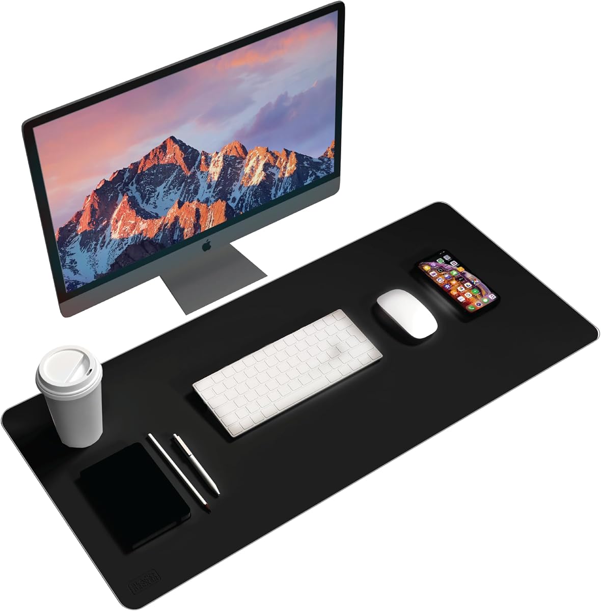 Faux Leather Desk Mat for Keyboard & Mouse | Protective Desk Mat Decor for Home Offices and Gaming