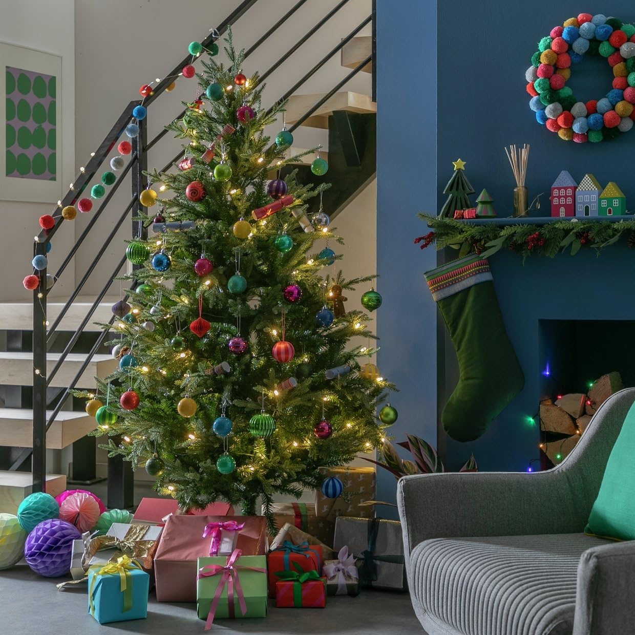 Green Habitat 6Ft Upswept Mixed Tip Christmas Tree