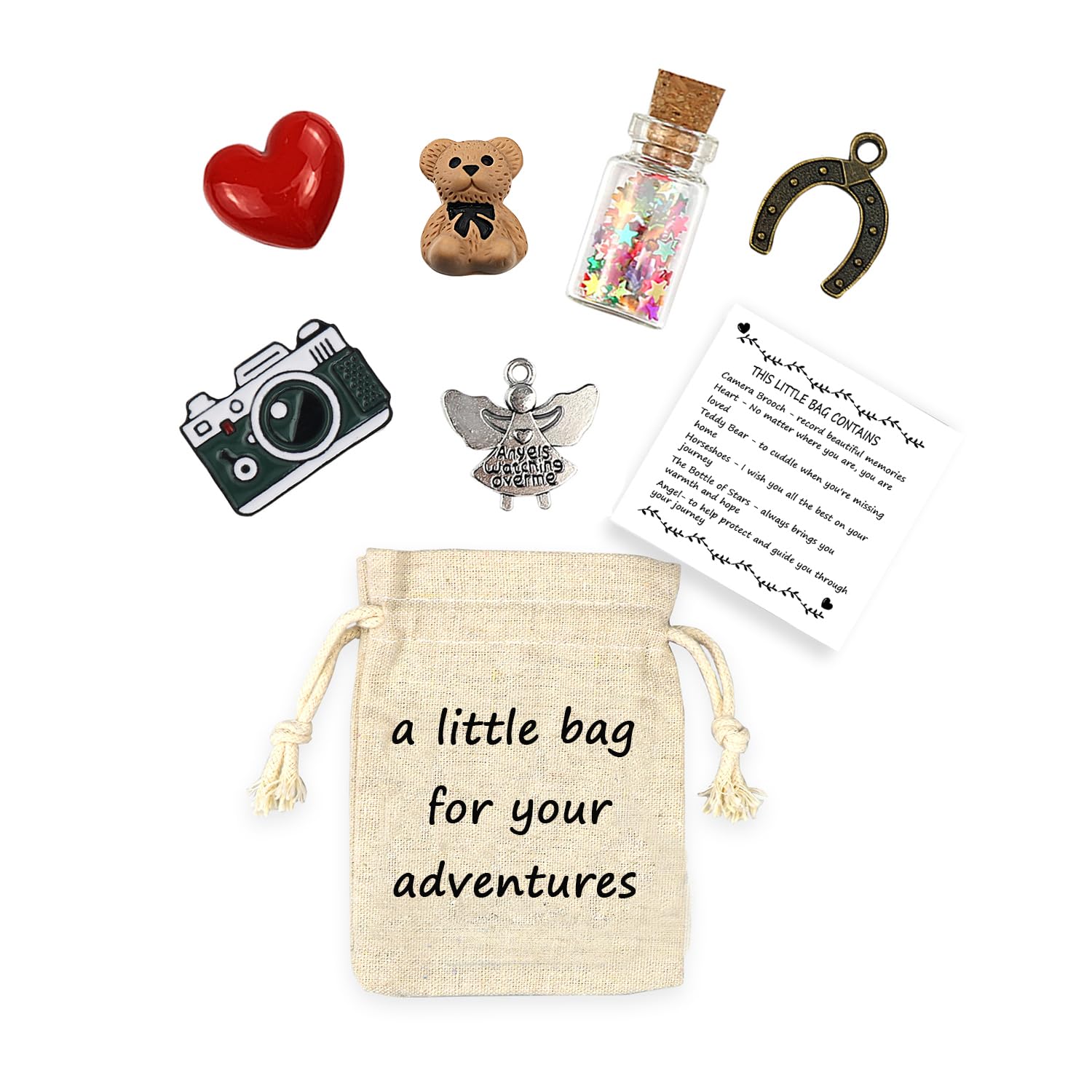 LUOKIFUR Adventurous Little Bag Souvenir Gift for Those Who Love Travel and Adventure Inspirational Gift (Adventures)