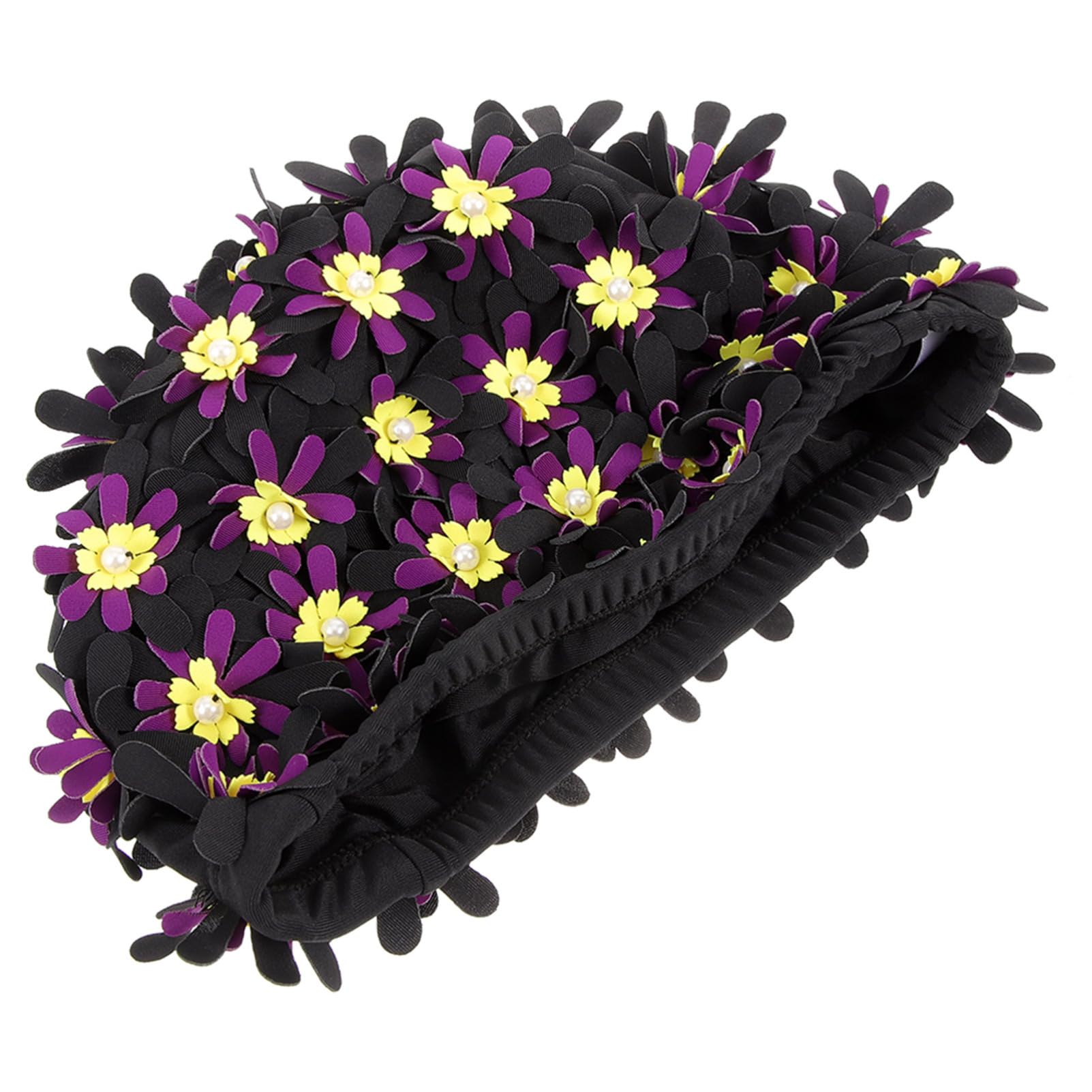 Abaodam Aumentar El Sombrero De Natación De Flores Mujeres De Sombrero De Baño Gorro De Baño Chicas Gorro De Baño para El Cabello Nadar Largo Tapa Poliéster