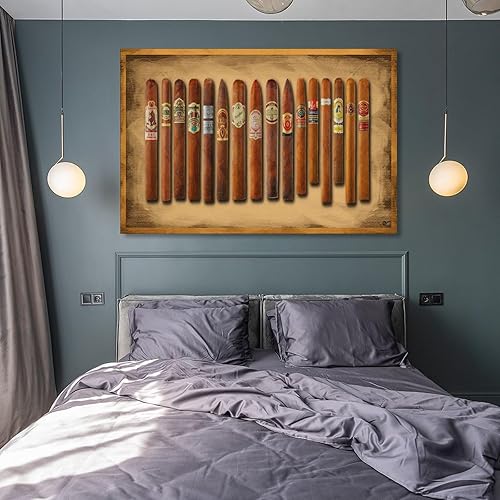Miniatura 8 de Póster de arte para regalar a los amantes de los cigarros, lienzo, pinturas artísticas para pared, decoración del hogar, sala de estar, impresiones