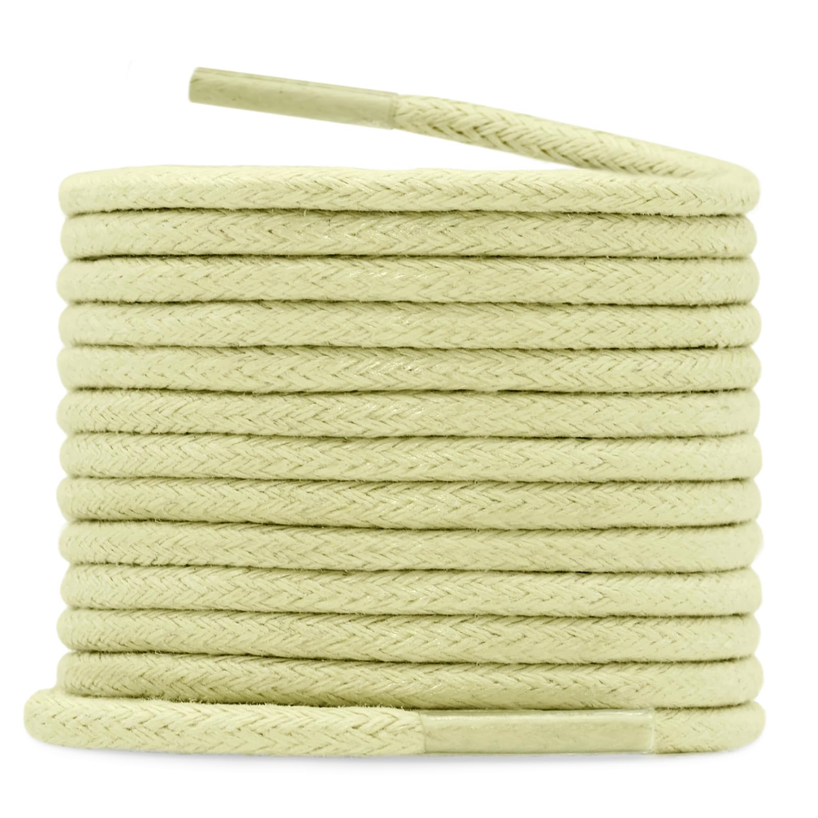 YJRVFINE Round Waxed Shoelaces Dress Boots Shoes Laces 2 Pair