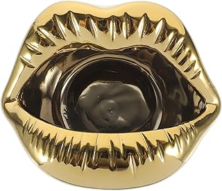 BESTOYARD Cinzeiro Labial Cinzeiros Bandeja De Cinzas Labial Cinzeiro Fofo Cinzeiro De Mesa Cinzeiro Fashion Suporte Para Cinzas Labiais Decoração Coreana Cinzeiro De Cerâmica Labial