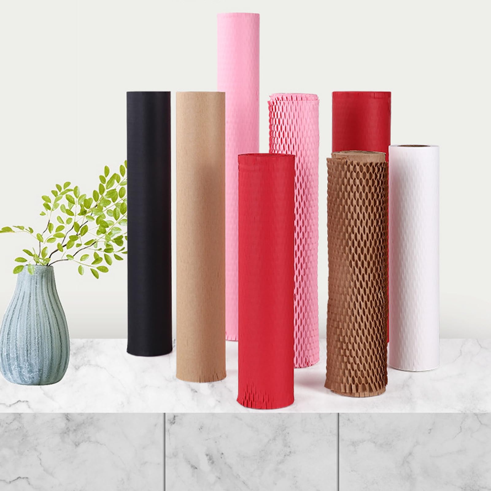 Rollo De Papel De Embalaje De Nido De Abeja, Papel De Embalaje De Nido De Abeja Sostenible, Ancho 50 Cm, Rollo De Papel De Burbujas Marrón, Papel De Burbujas Para Mudanzas Y Embalaje De Objetos