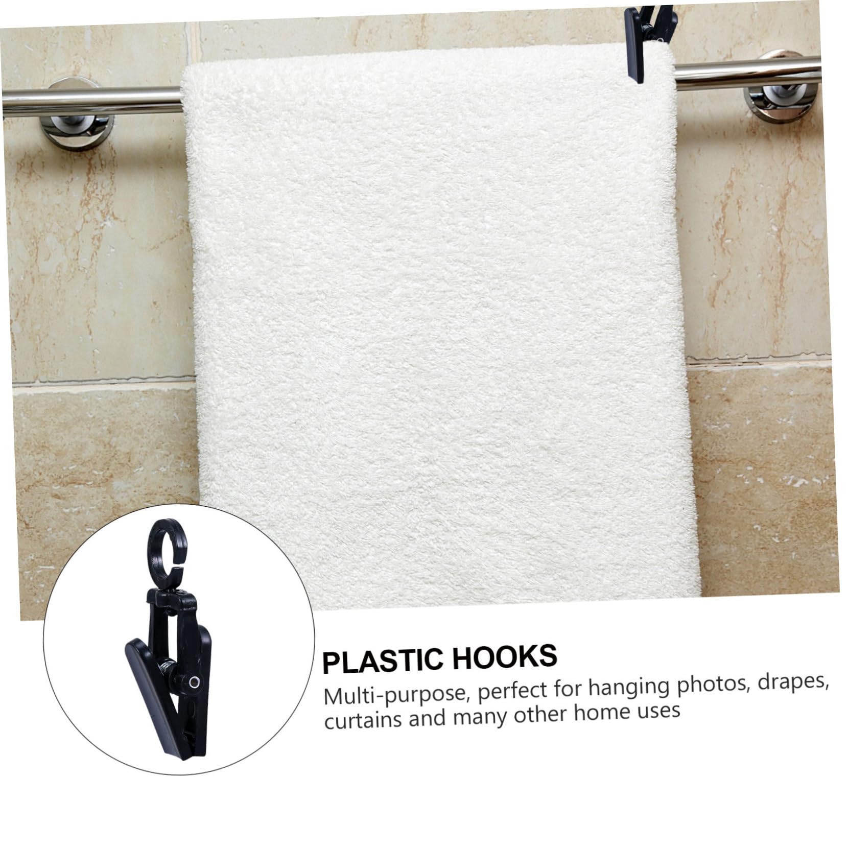 100pezzi Clip Rotante Multifunzionale Plastica Per Indumenti Adatte Per Casa Ufficio e Giardino Design Gradi Rigide e Pratiche Da Utilizzare