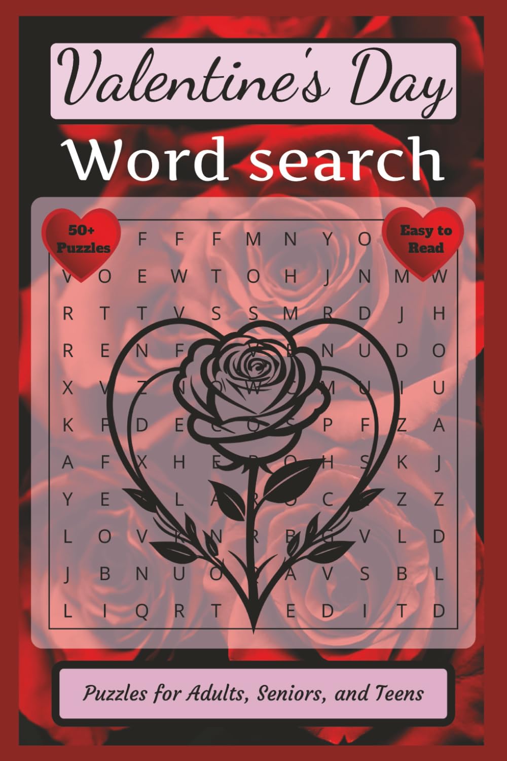 Valentine's Day Word Search: Puzzles for Adults, Seniors, and Teens