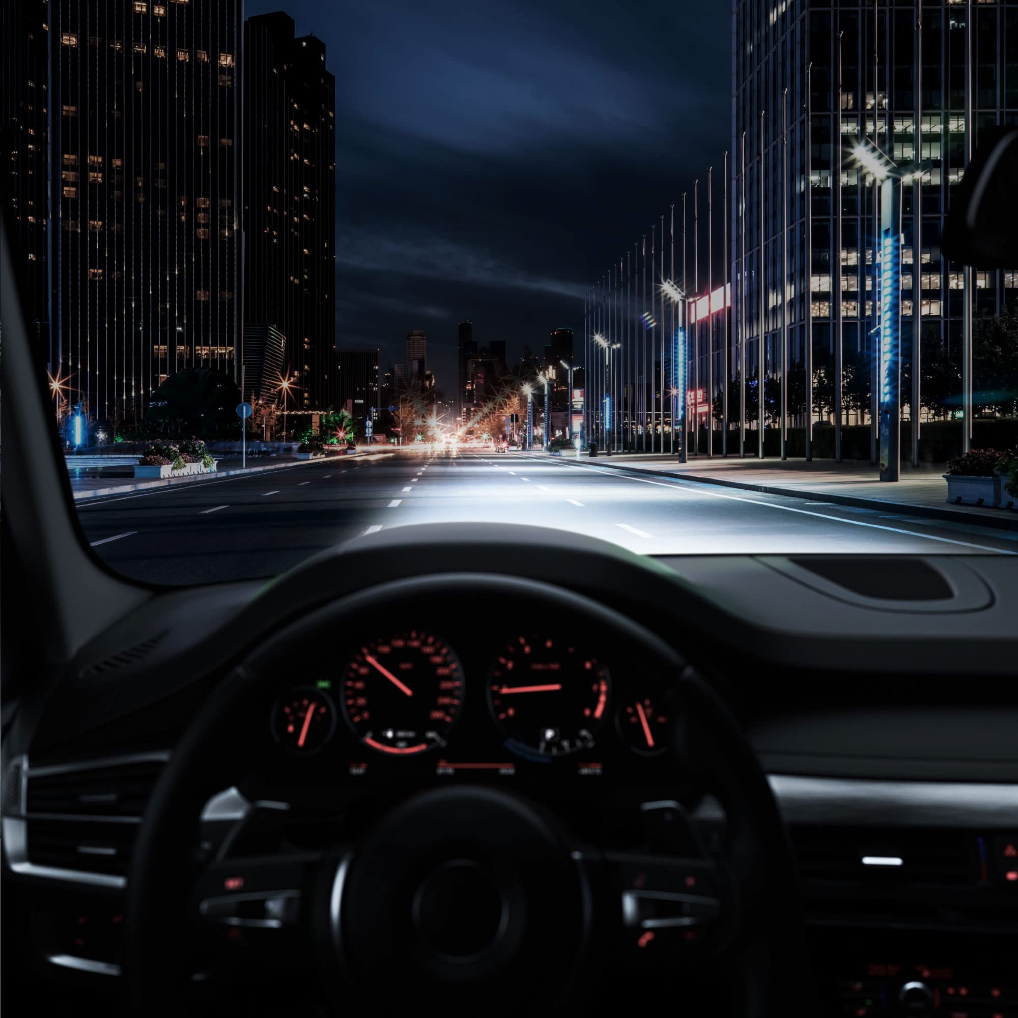 OSRAM NIGHT BREAKER H7-LED, hasta un 220% más de brillo, primera luz de cruce homologada para uso en carretera | primera luz de cruce homologada para uso en carretera