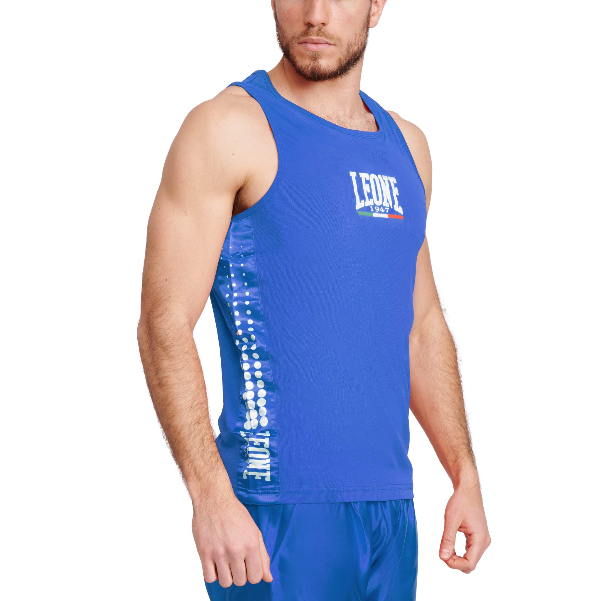 LEONE 1947, Boxing Vest, Blue, S, AB726