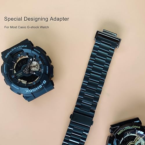 Vista 9 de Bandas de repuesto de correa de metal de acero inoxidable sólido para Casio G-shock DW-5600 GWM-5610 DWE-5600 DW-5305 DW9052 GA-110120 GD-110