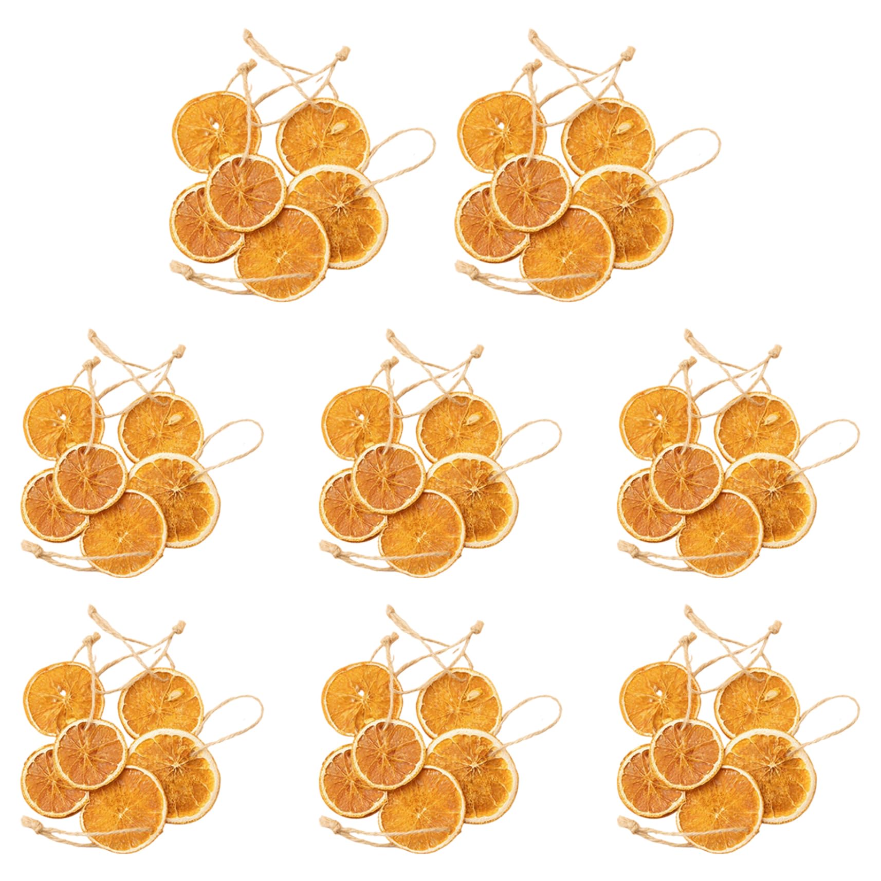 Tranches d'orange séchées artisanat d'art et couronne de Noël