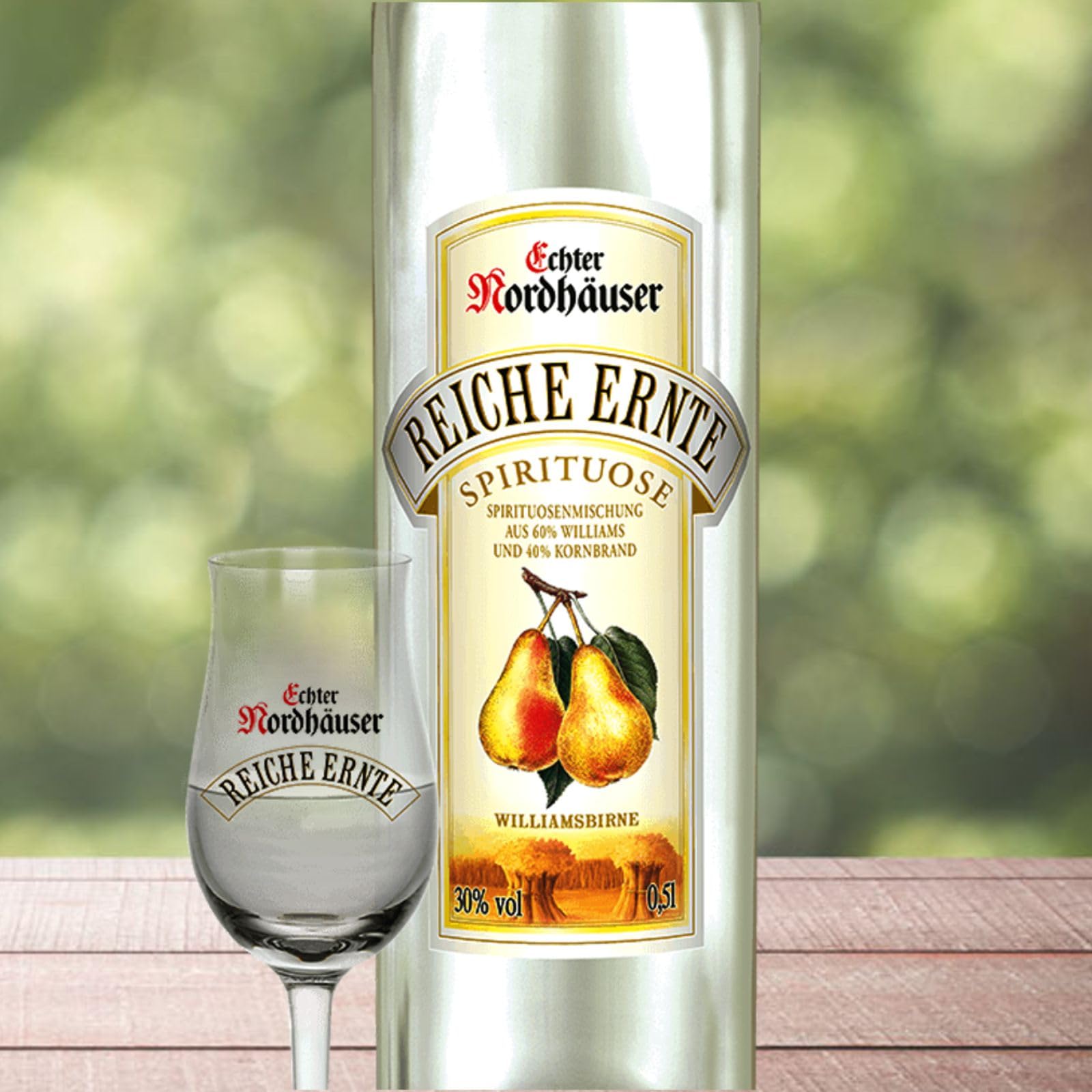 Echter Nordhäuser Reiche Ernte Williamsbirne Obstbrand ''Willi'' (6 x 0.5 l)