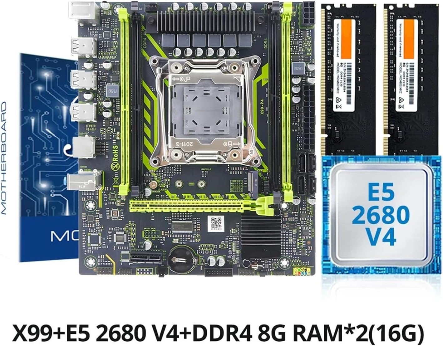 ゲーミングマザーボードセット Xeon E5 2680 V4 CPU と 2 X 8GB DDR4