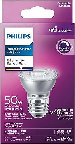 Miniatura 2 de Bombilla LED regulable blanca brillante de 6W PAR16 de base media