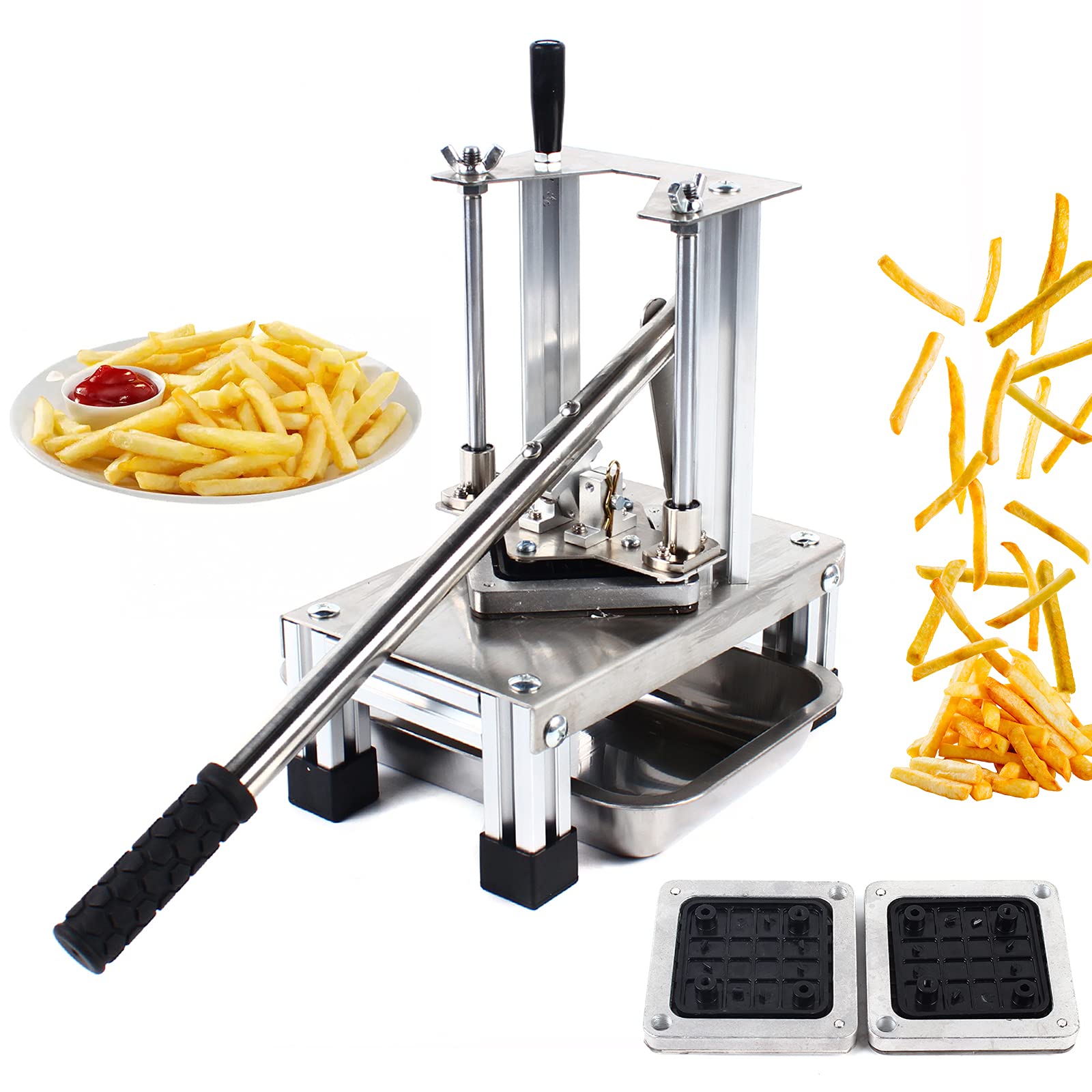 Affettatrice multifunzione professionale per patate in acciaio inox