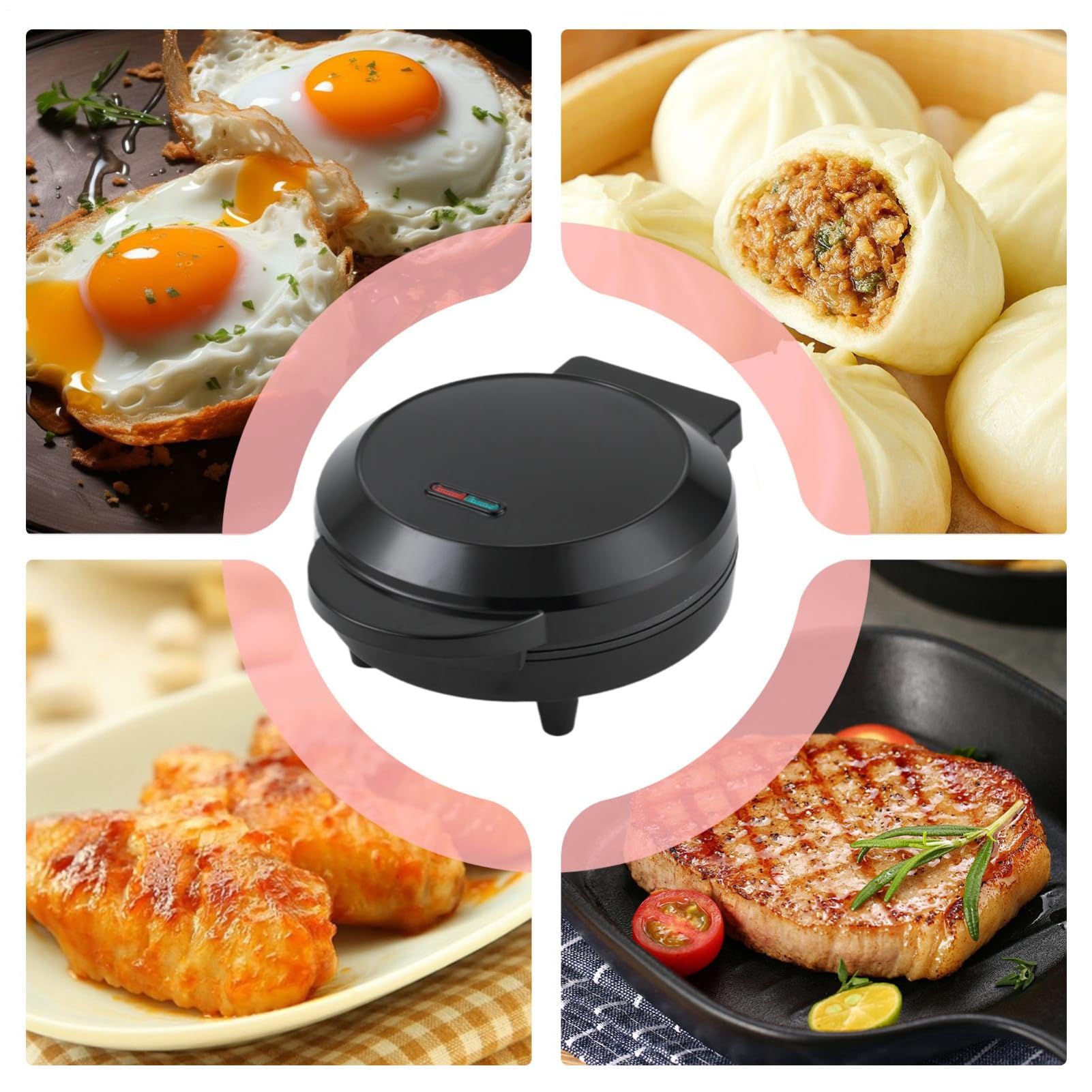 Macchina per tortilla antiaderente, riscaldamento , manico a tocco freddo | Accessori da cucina per omelette a colazione, per casa, camera da letto, campeggio