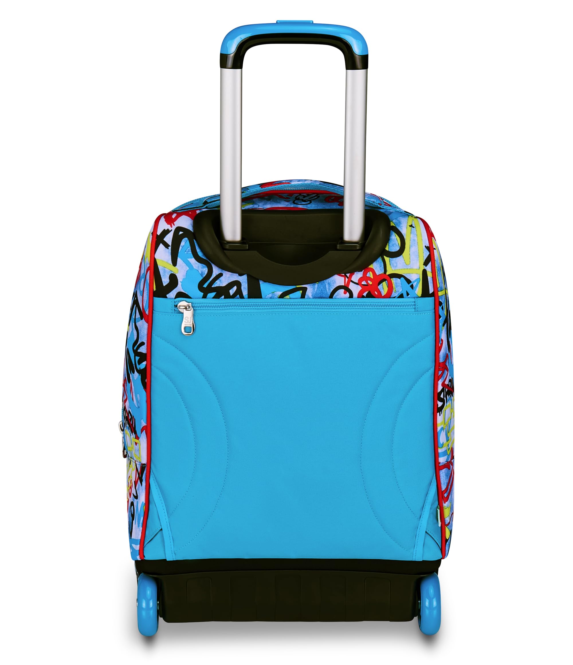 SJ GANG STYLE JAM GANG Trolley Scuola Fisso, Blu, 2 in 1, Doppio Uso, Trolley e Zaino, Zaino Scuola Elementare, Bambino