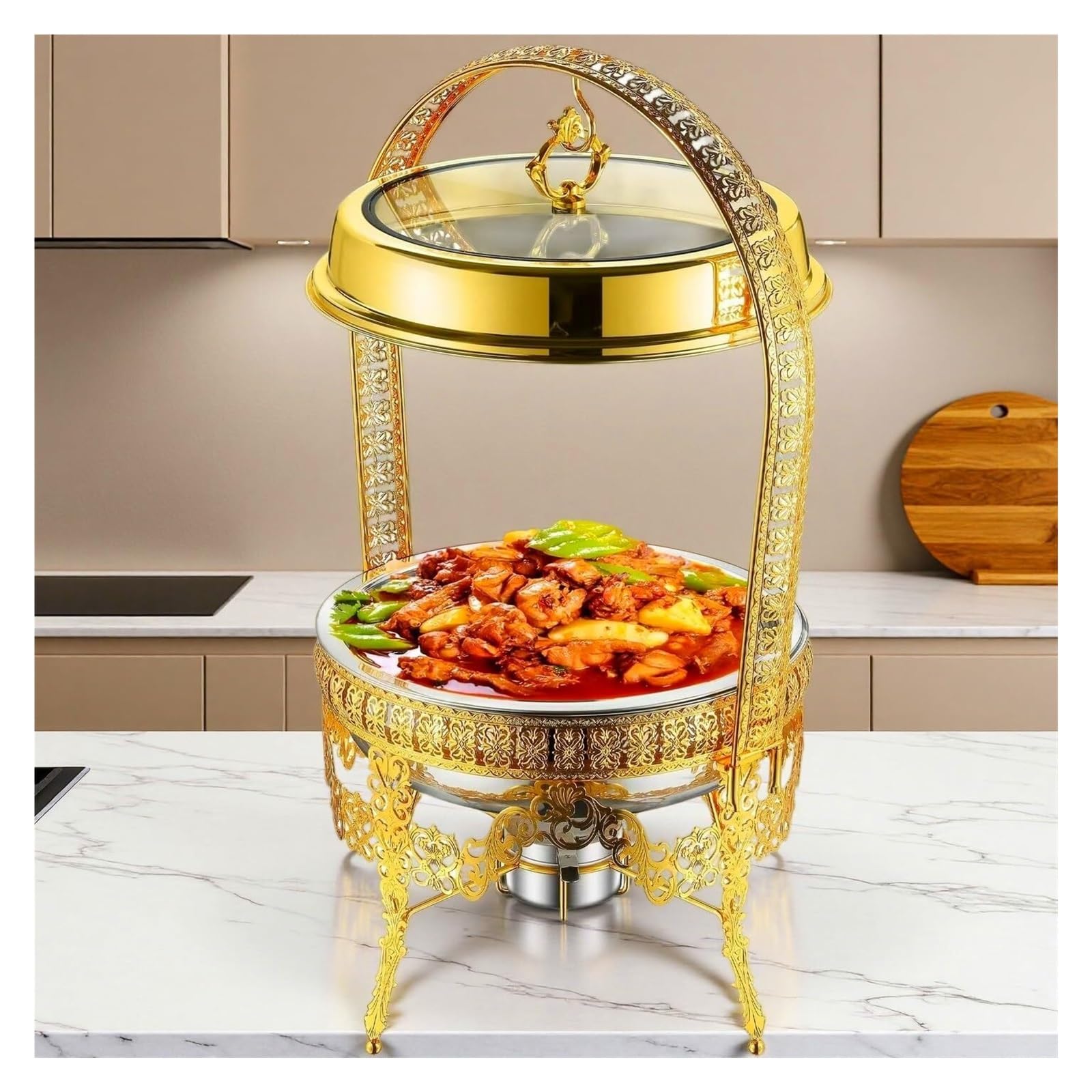 Scaldavivande di Lusso in Oro for Buffet