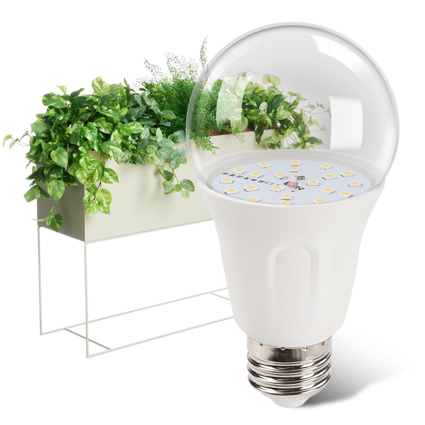 Amazon.co.jp: E26口金 植物育成ライト LED 15W 100W相当 一般電球 高