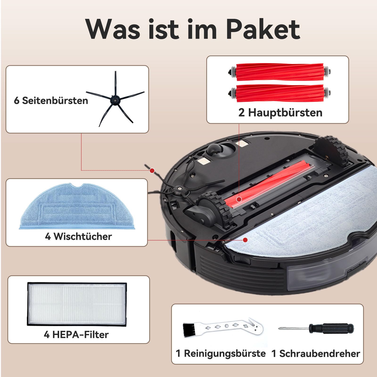 Pièces pour aspirateur robot Roborock S7, S7max, S7maxv, T7s Plus, b